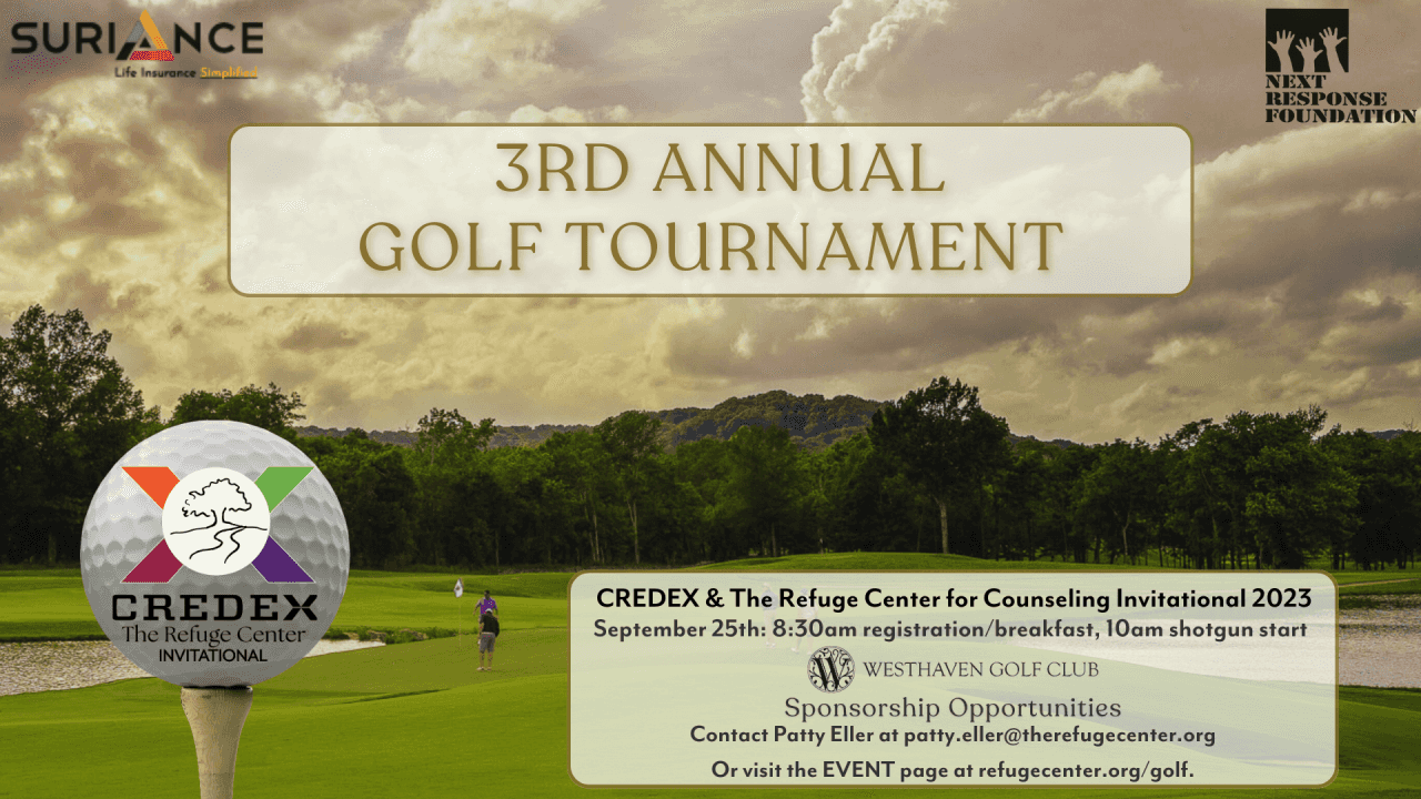 3rd Annual CREDEX & The Refuge Center for Counseling Invitational 2023